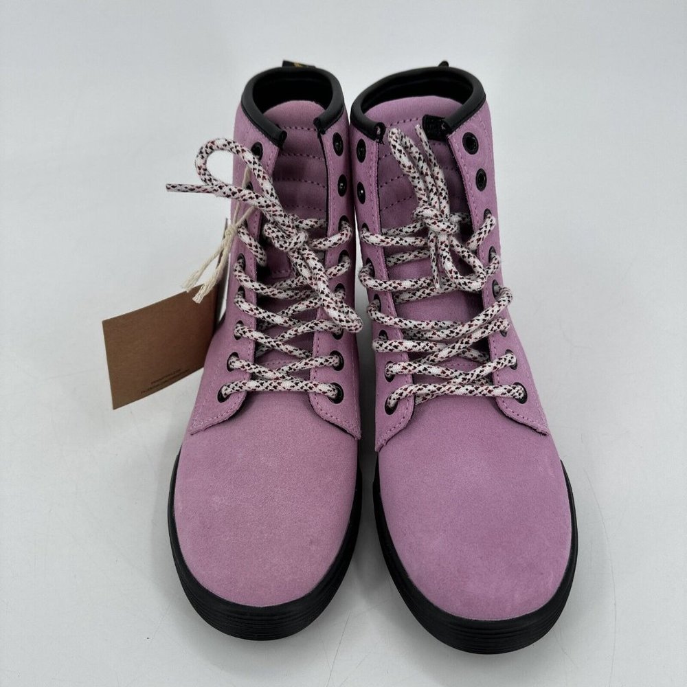 Dr Martens Women's Boots Suede Pink Lavender Sheridan Hi Size US 7 NEW w/ Tags - Picture 2 of 12